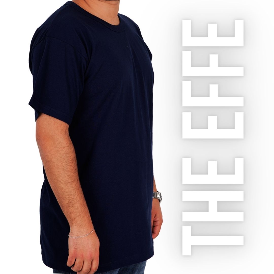Sıfır Yaka T-shirt Siyah - Basic (Promosyon)- Numune