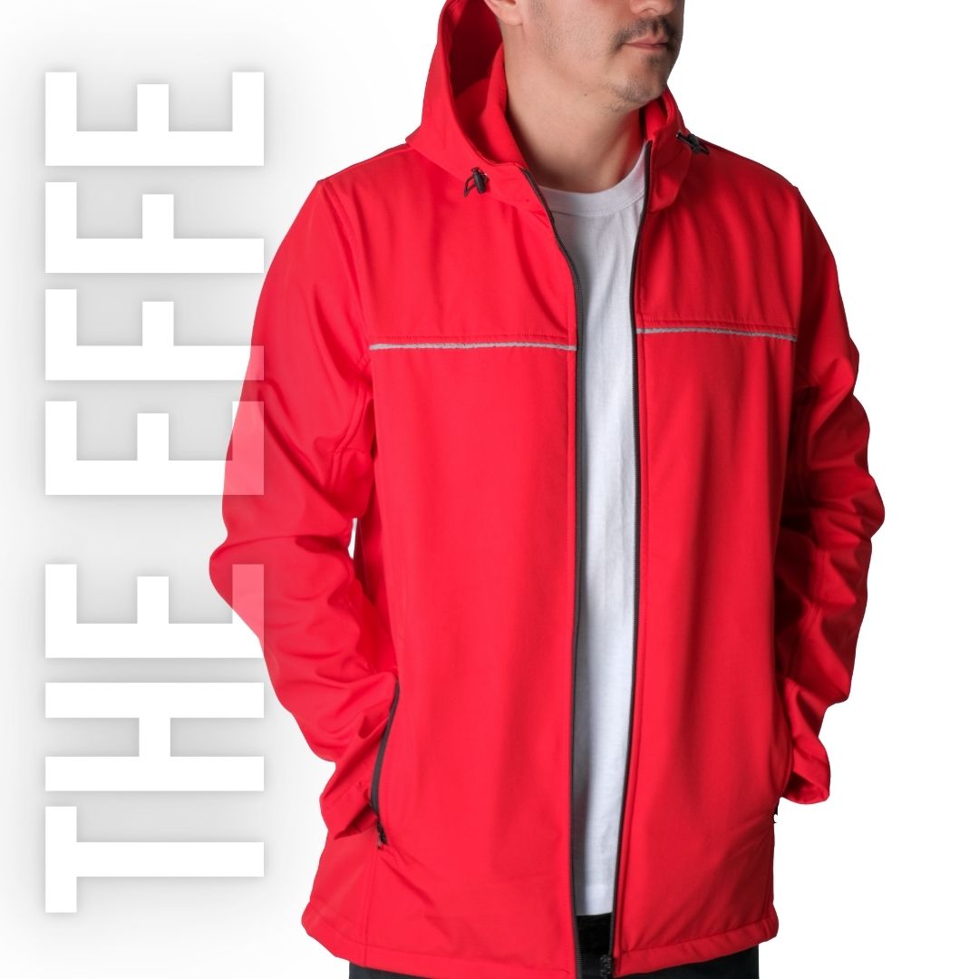 Softshell Mont Kapşonlu / Kırmızı - Toptan İş Kıyafeti