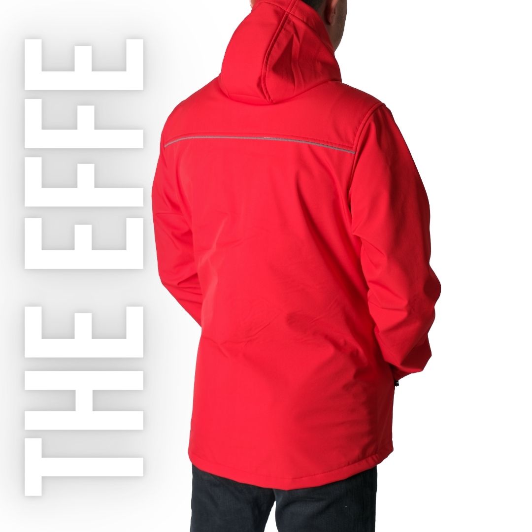 Softshell Mont Kapşonlu / Kırmızı - Toptan İş Kıyafeti