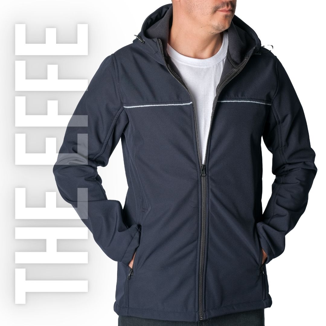 Softshell Mont Kapşonlu / Lacivert - Toptan İş Kıyafeti