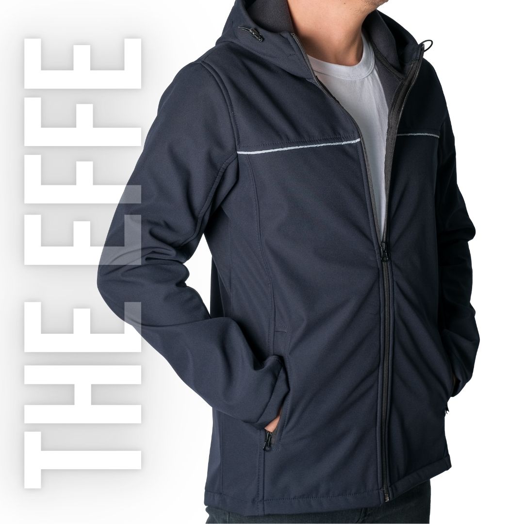 Softshell Mont Kapşonlu / Lacivert - Toptan İş Kıyafeti