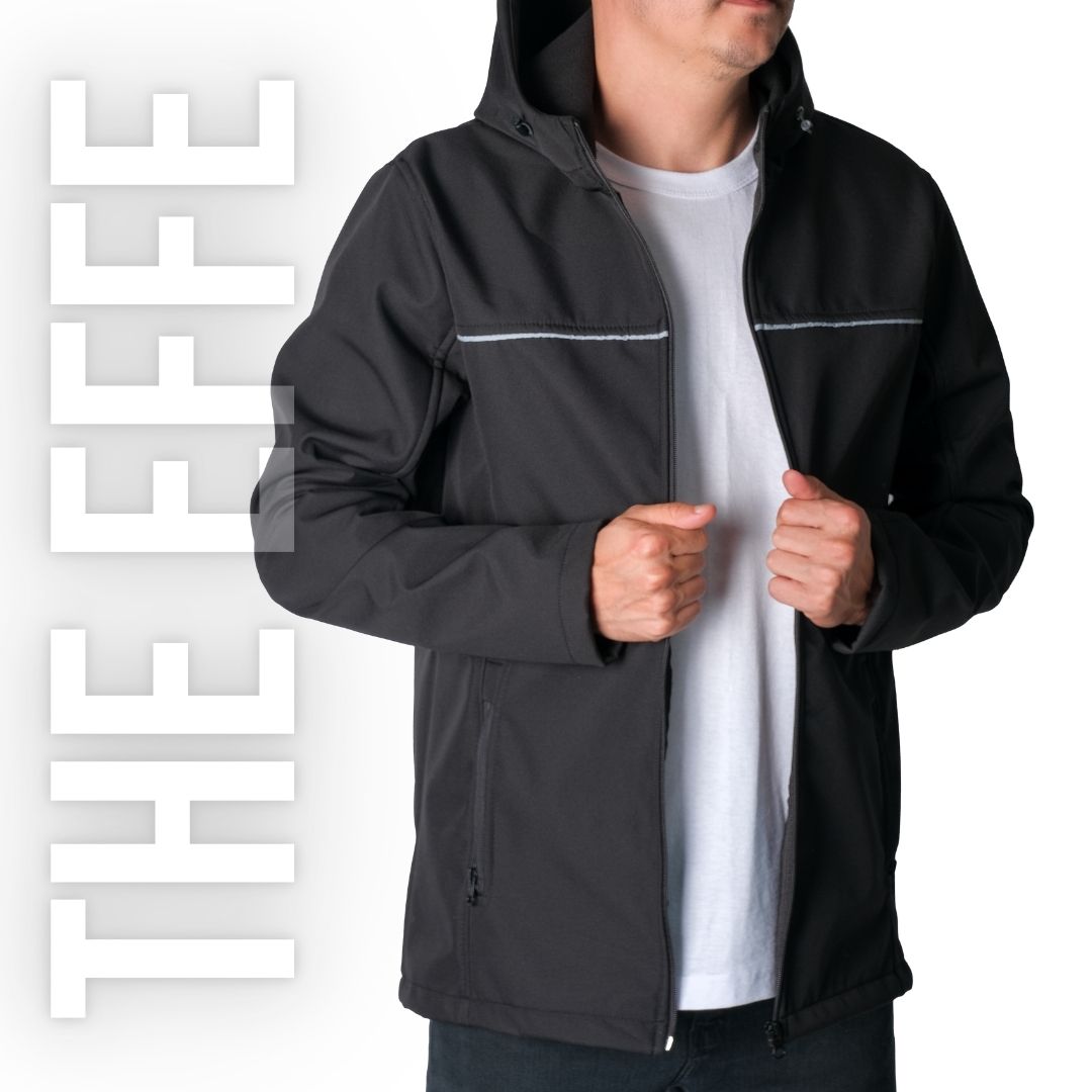 Softshell Mont Kapşonlu / Siyah - Toptan İş Kıyafeti