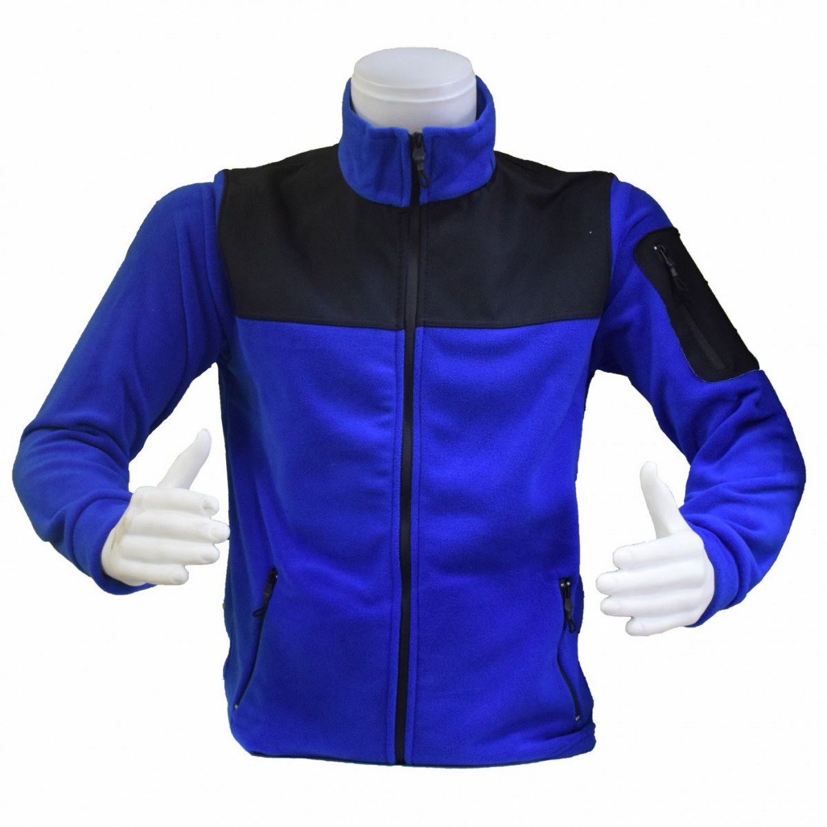 Softshelli Polar Mont 3 Cepli / Saks Mavi - Toptan İş Kıyafeti
