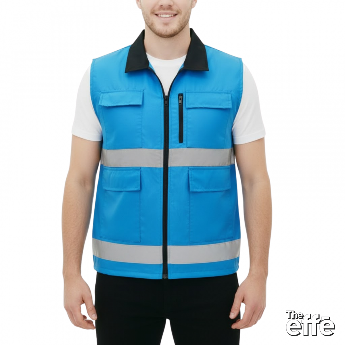 Bondi Yelek / Mavi - Toptan İş Kıyafeti Model 1