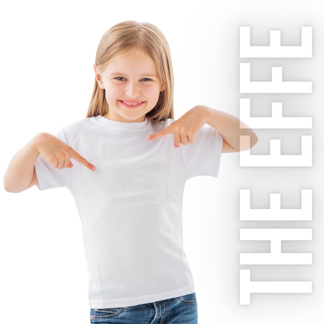 Çocuk Sıfır Yaka T-shirt - Beyaz- Numune