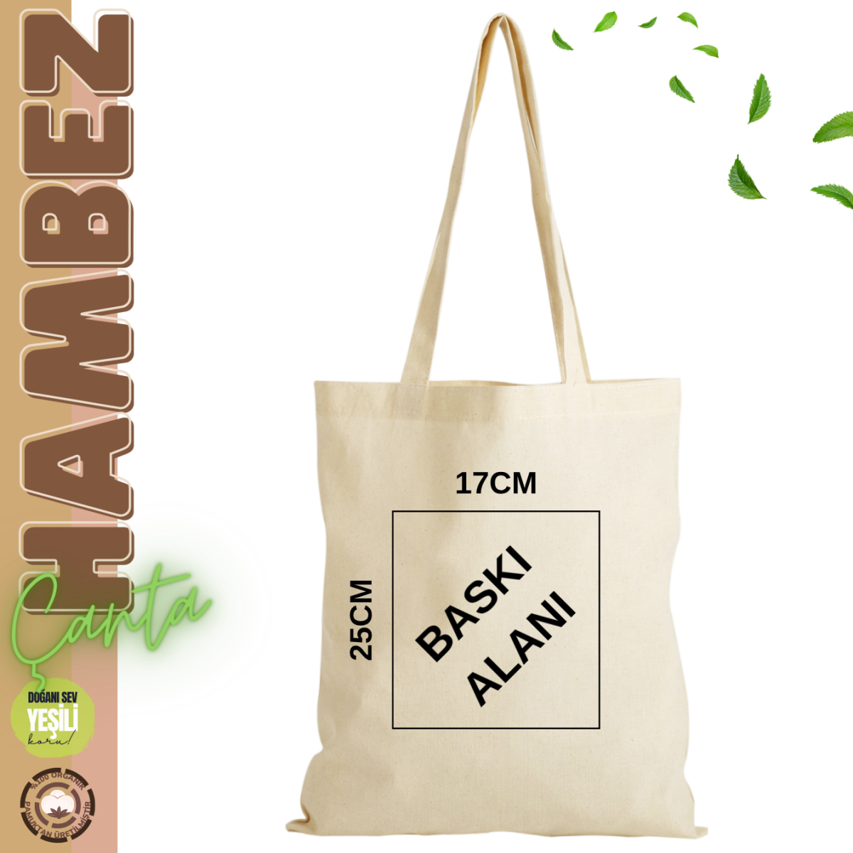 Hambez Çanta 35x40 cm - Toptan Basic (Promosyon) 1000 Adet