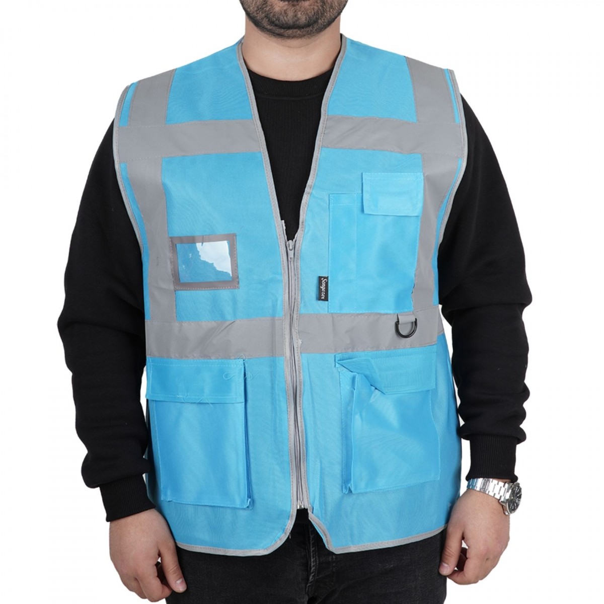 Mühendis İkaz Yeleği Turkuaz Mühendis İkaz Yeleği Turkuaz