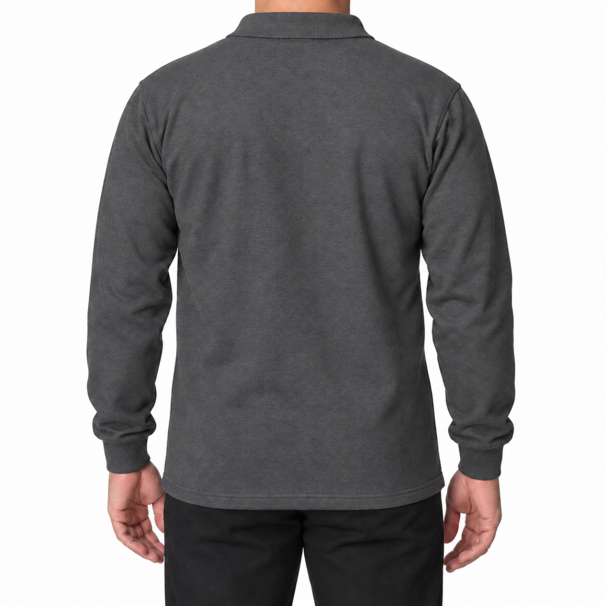 Polo Yaka Sweat Füme - Toptan İş Kıyafeti