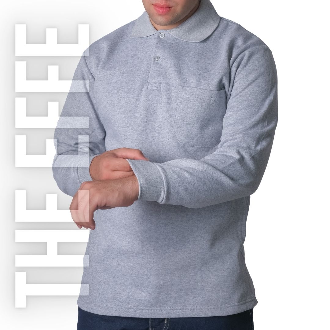 Polo Yaka Sweat Gri - Toptan İş Kıyafeti