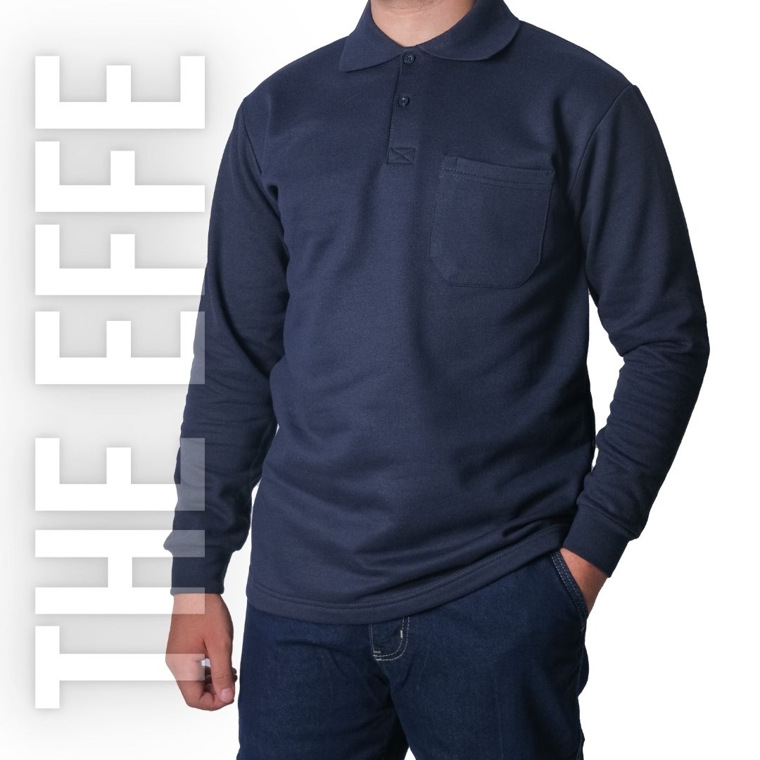 Polo Yaka Sweat Lacivert - Toptan İş Kıyafeti
