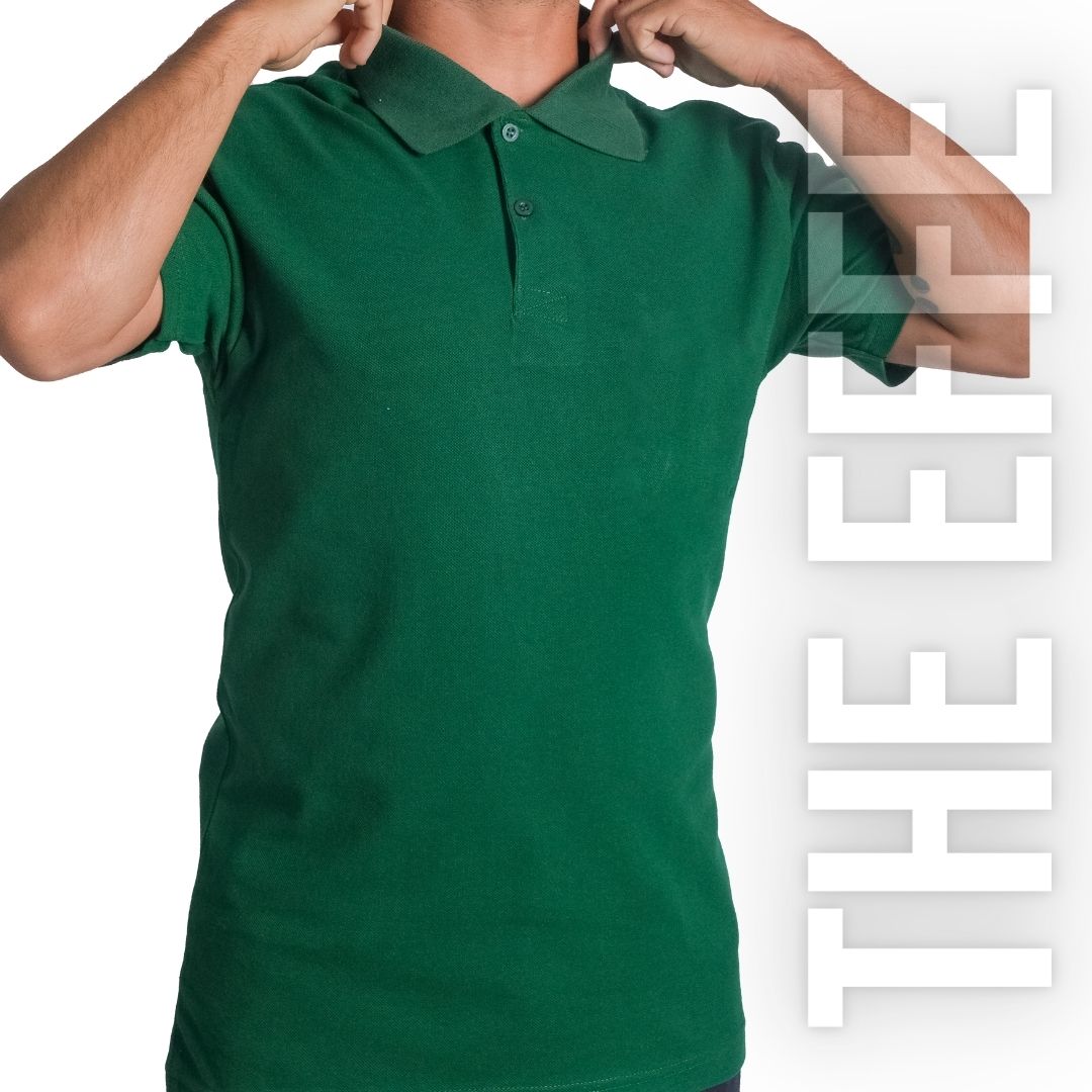 Polo Yaka T-shirt Benetton Yeşili- Toptan Basic (Promosyon)