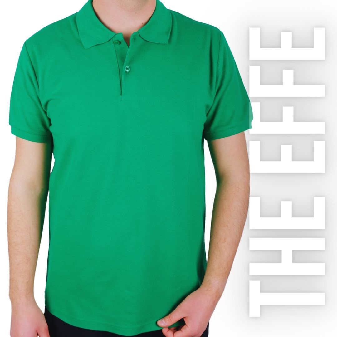 Polo Yaka T-shirt Benotton Yeşili - Toptan Premium- Numune
