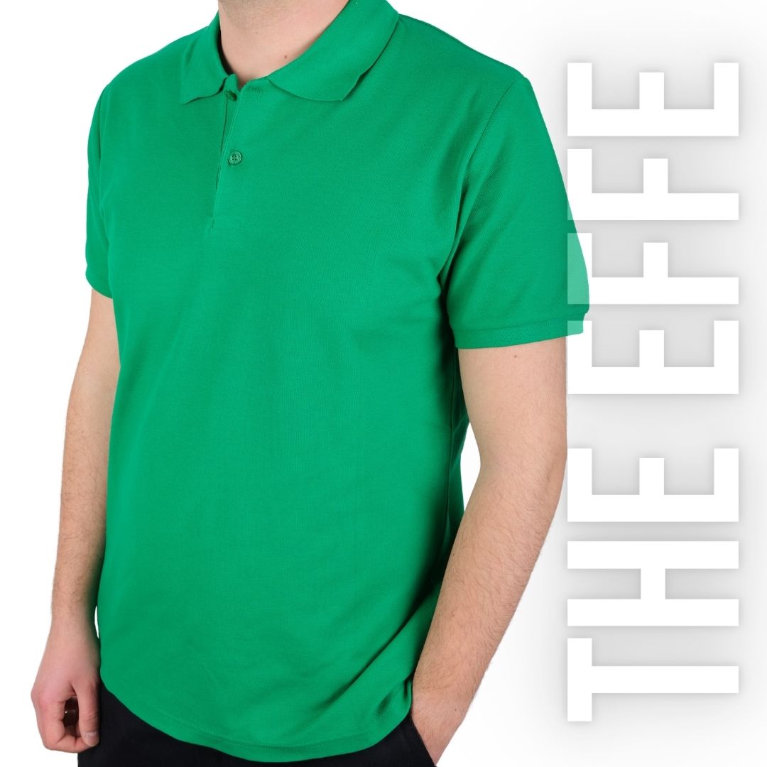 Polo Yaka T-shirt Benotton Yeşili - Toptan Premium- Numune