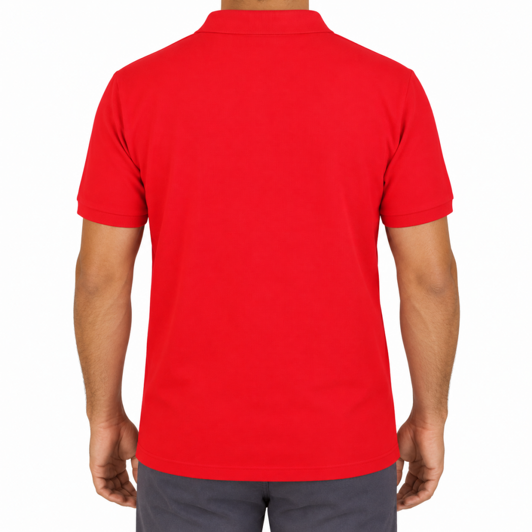 Polo Yaka T-shirt Kırmızı - Toptan Premium