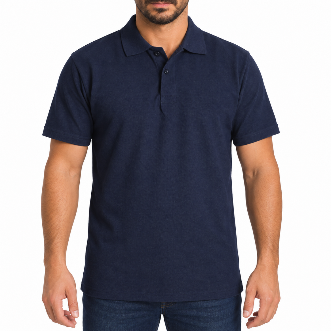 Polo Yaka T-shirt Lacivert - Basic (Promosyon)- Numune