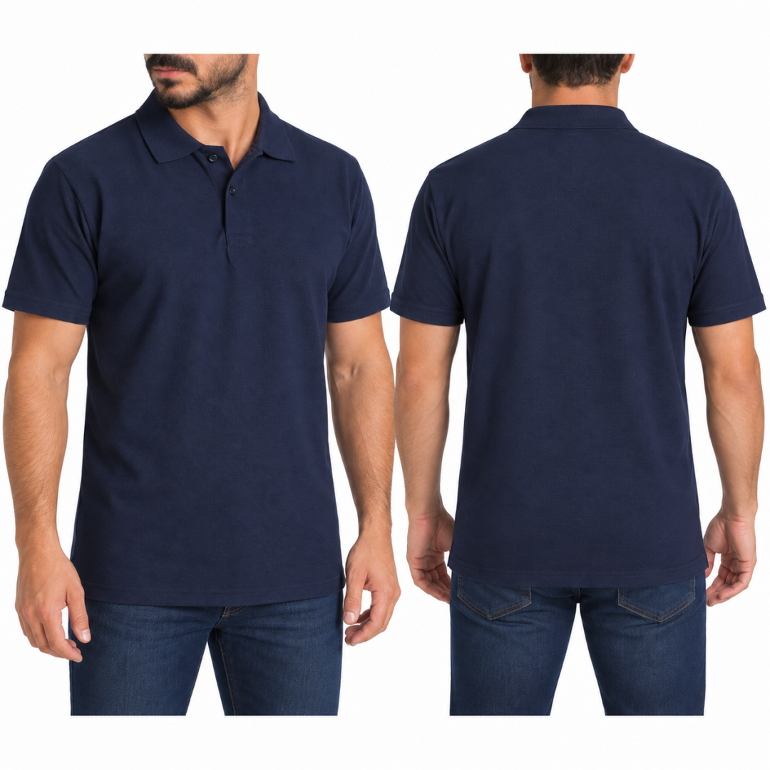 Polo Yaka T-shirt Lacivert - Basic (Promosyon)- Numune