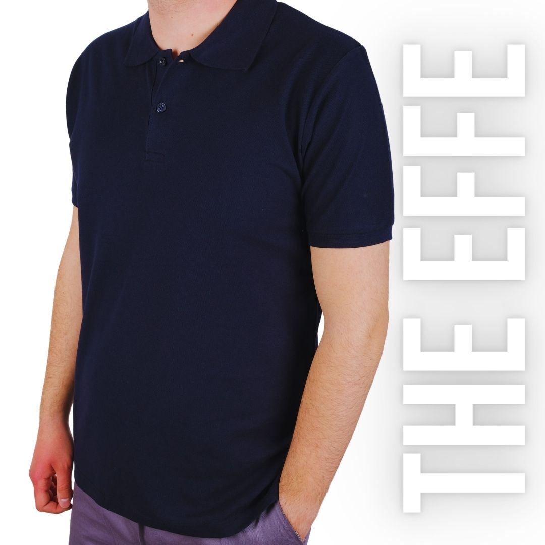 Polo Yaka T-shirt Lacivert - Premium- Numune