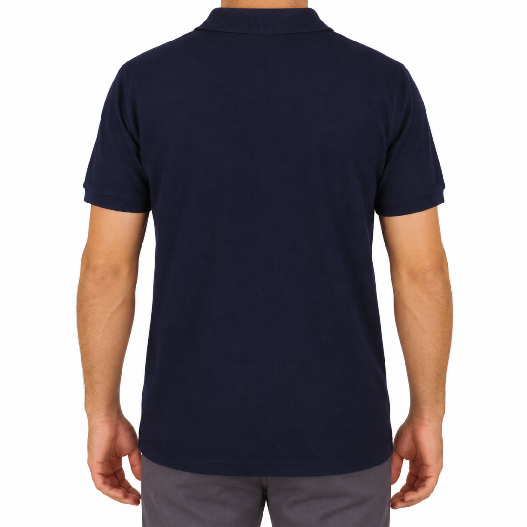 Polo Yaka T-shirt Lacivert - Toptan Premium