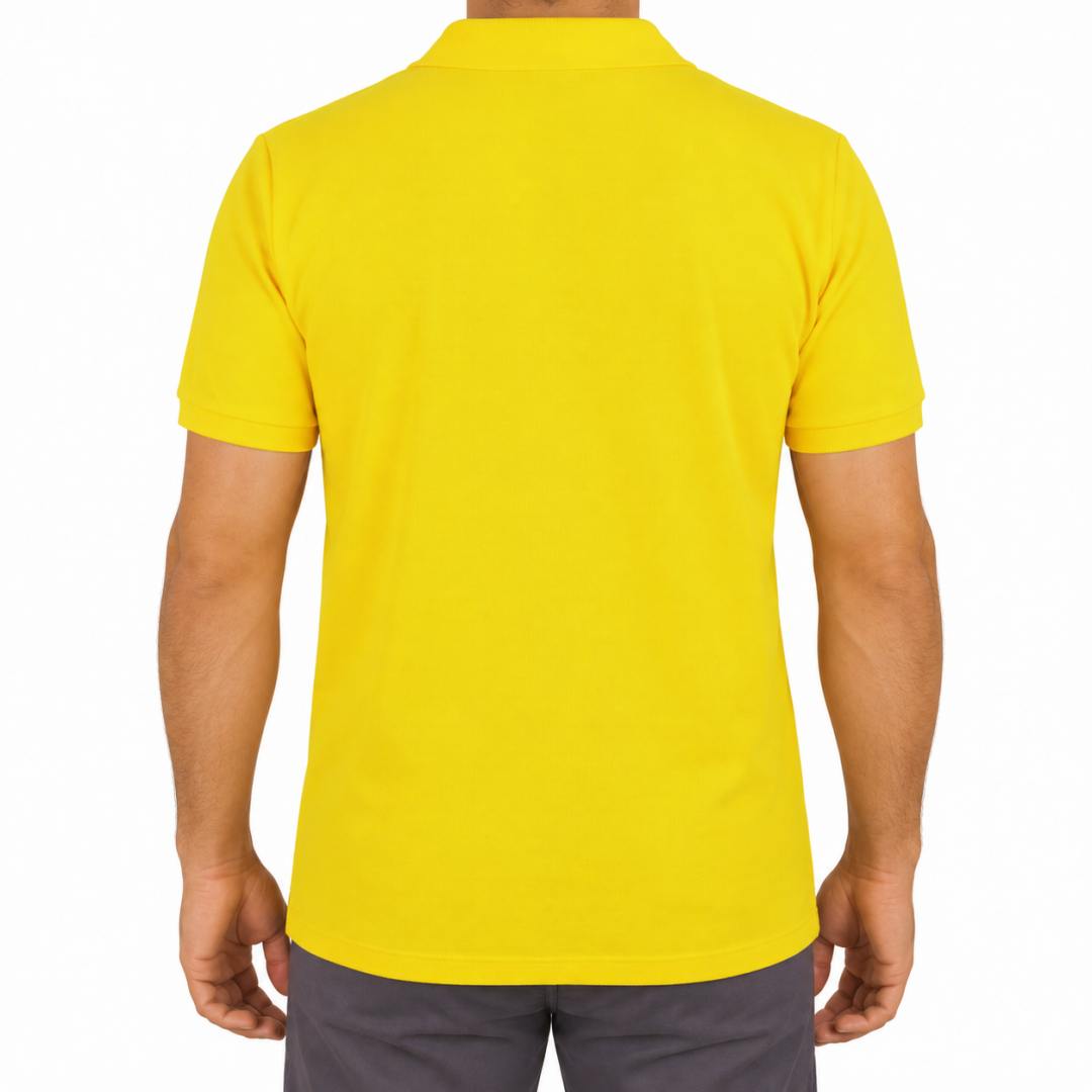 Polo Yaka T-shirt Sarı- Toptan Premium
