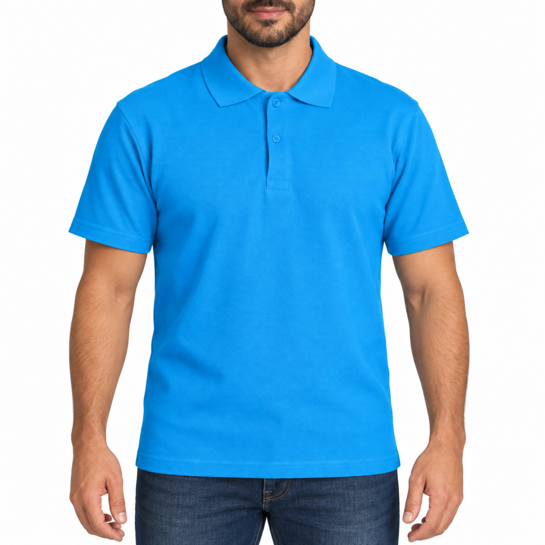 Polo Yaka T-shirt Turkuaz - Basic (Promosyon)- Numune