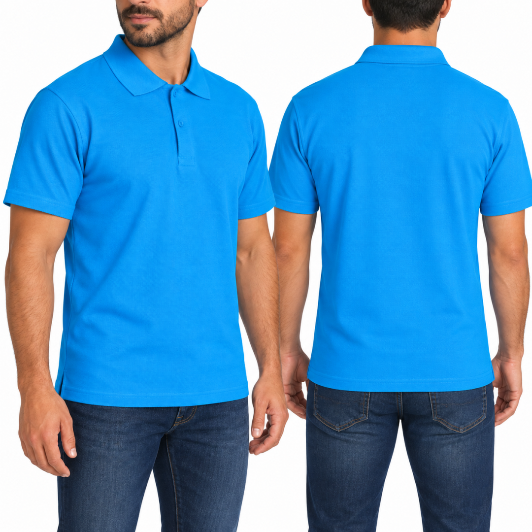 Polo Yaka T-shirt Turkuaz - Basic (Promosyon)- Numune