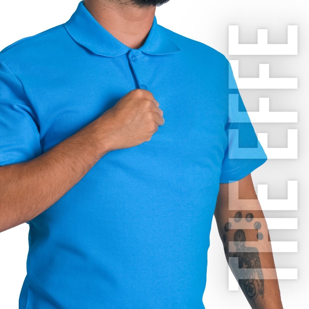 Polo Yaka T-shirt Turkuaz - Basic (Promosyon)- Numune