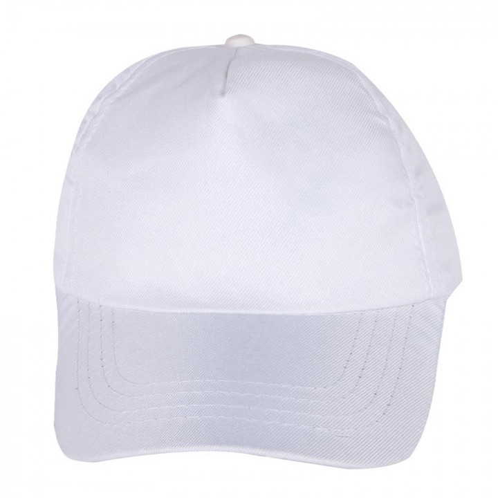 Şapka Polyester Beyaz - Toptan Basic (Promosyon)