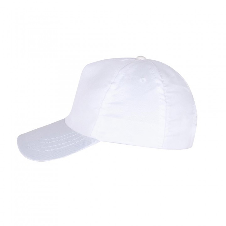 Şapka Polyester Beyaz - Toptan Basic (Promosyon)