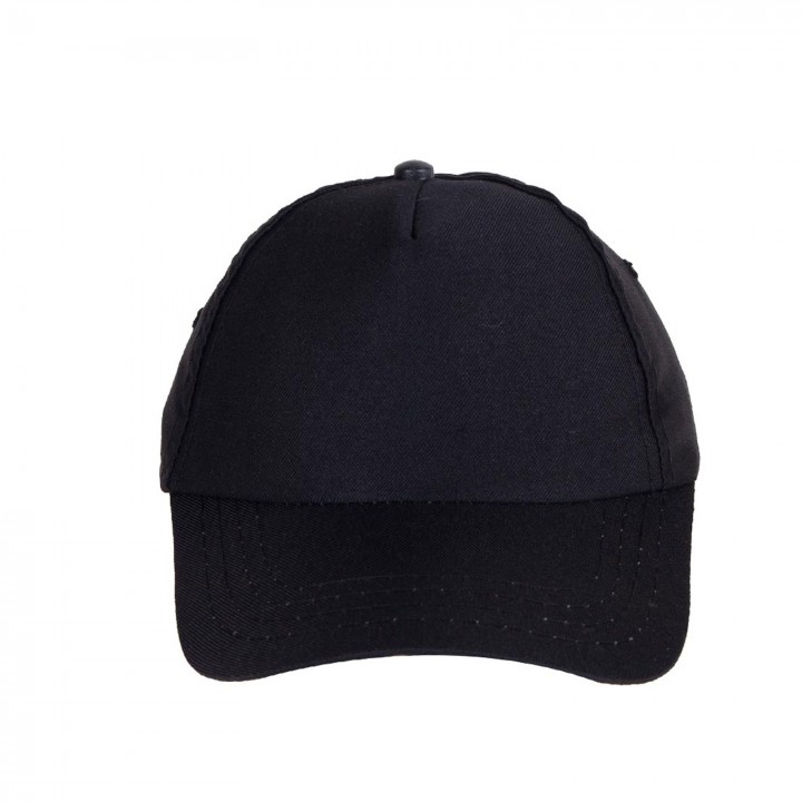 Şapka Polyester Siyah - Toptan Basic (Promosyon)