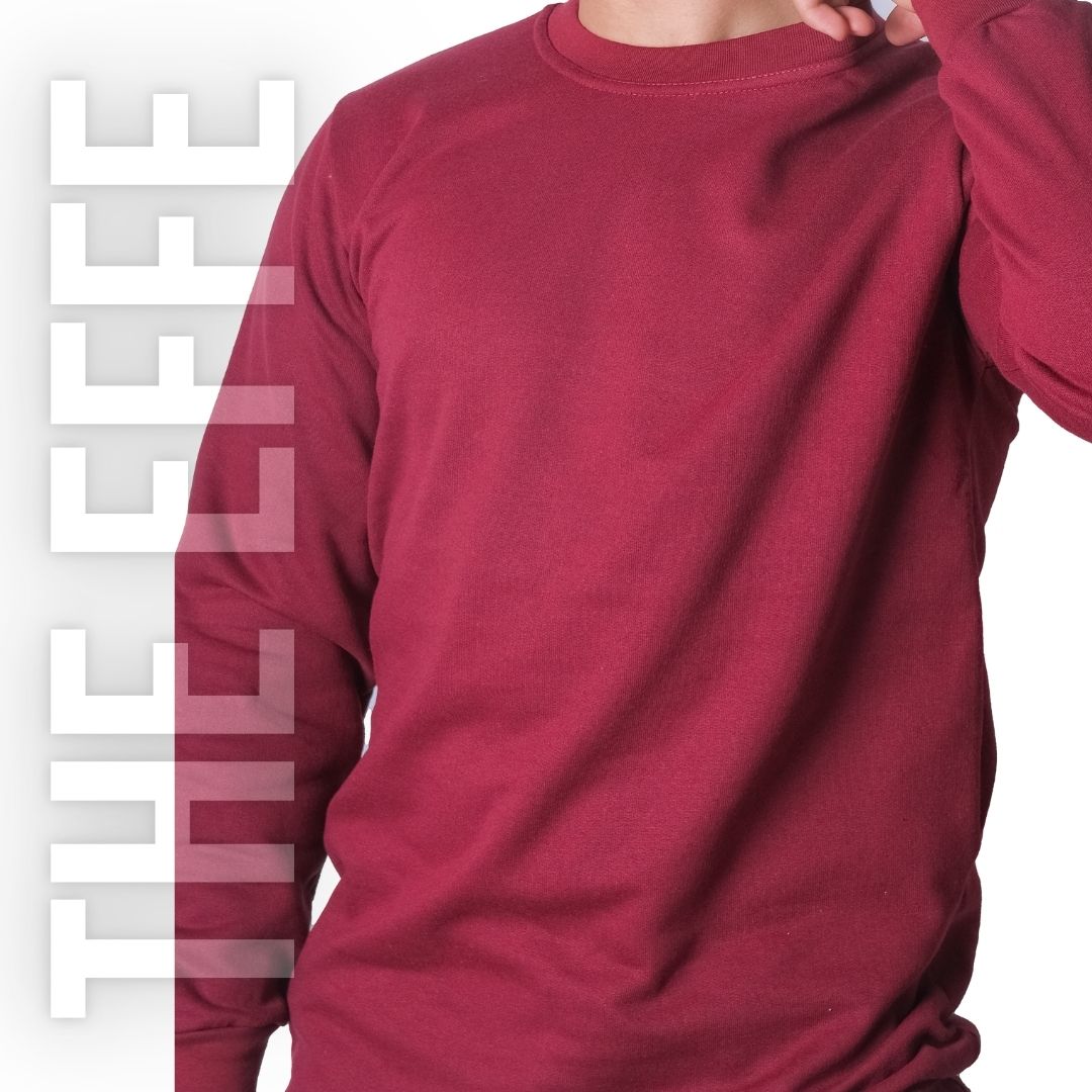 Sıfır Yaka Sweat Bordo- Toptan İş Kıyafeti Sıfır Yaka Sweat Bordo- Toptan İş Kıyafeti