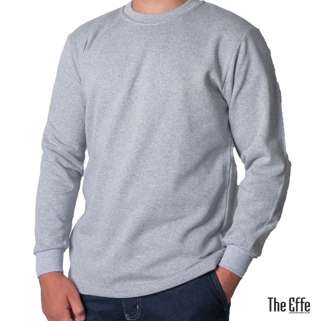 Sıfır Yaka Sweat Gri - Toptan İş Kıyafeti Sıfır Yaka Sweat Gri - Toptan İş Kıyafeti