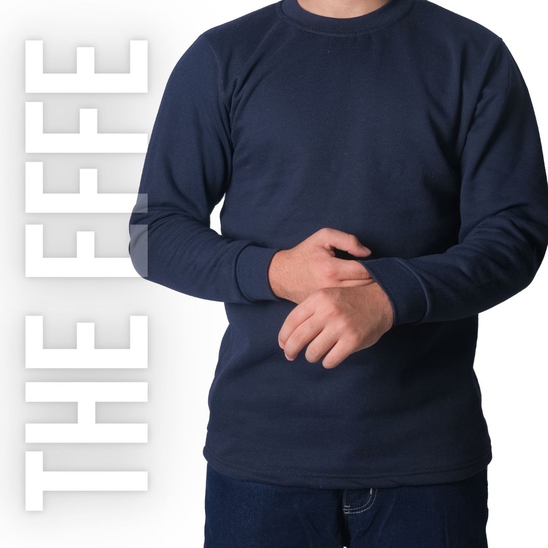 Sıfır Yaka Sweat Lacivert - Toptan İş Kıyafeti