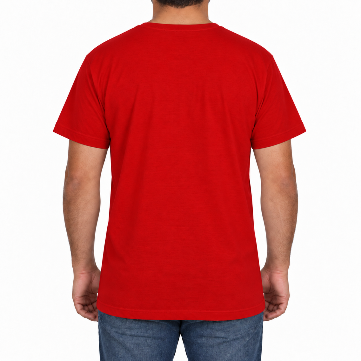Sıfır Yaka T-shirt Kırmızı - Basic (Promosyon)- Numune Sıfır Yaka T-shirt Kırmızı - Basic (Promosyon)- Numune