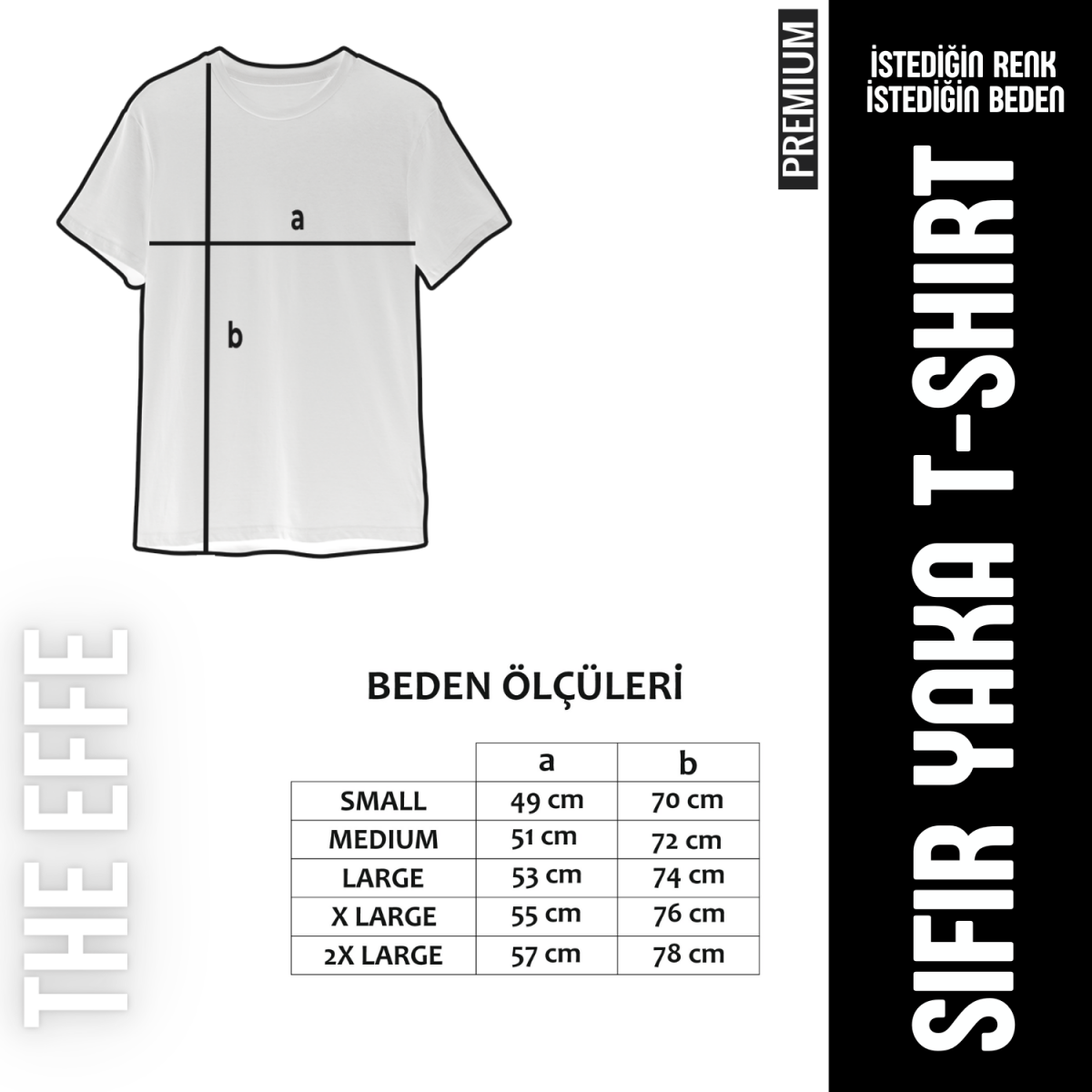 Sıfır Yaka T-shirt Lacivert - Toptan Premium