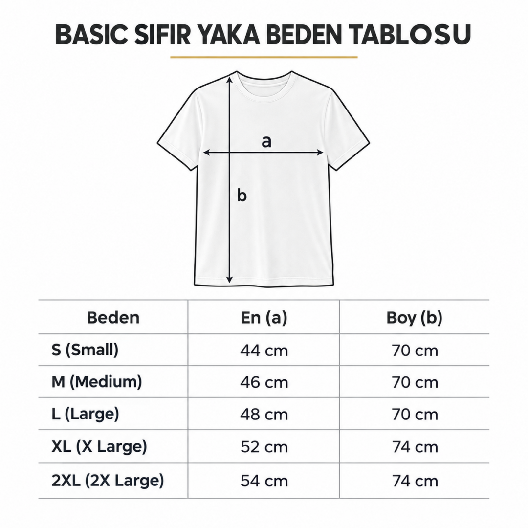 Sıfır Yaka T-shirt Siyah - Basic (Promosyon)- Numune