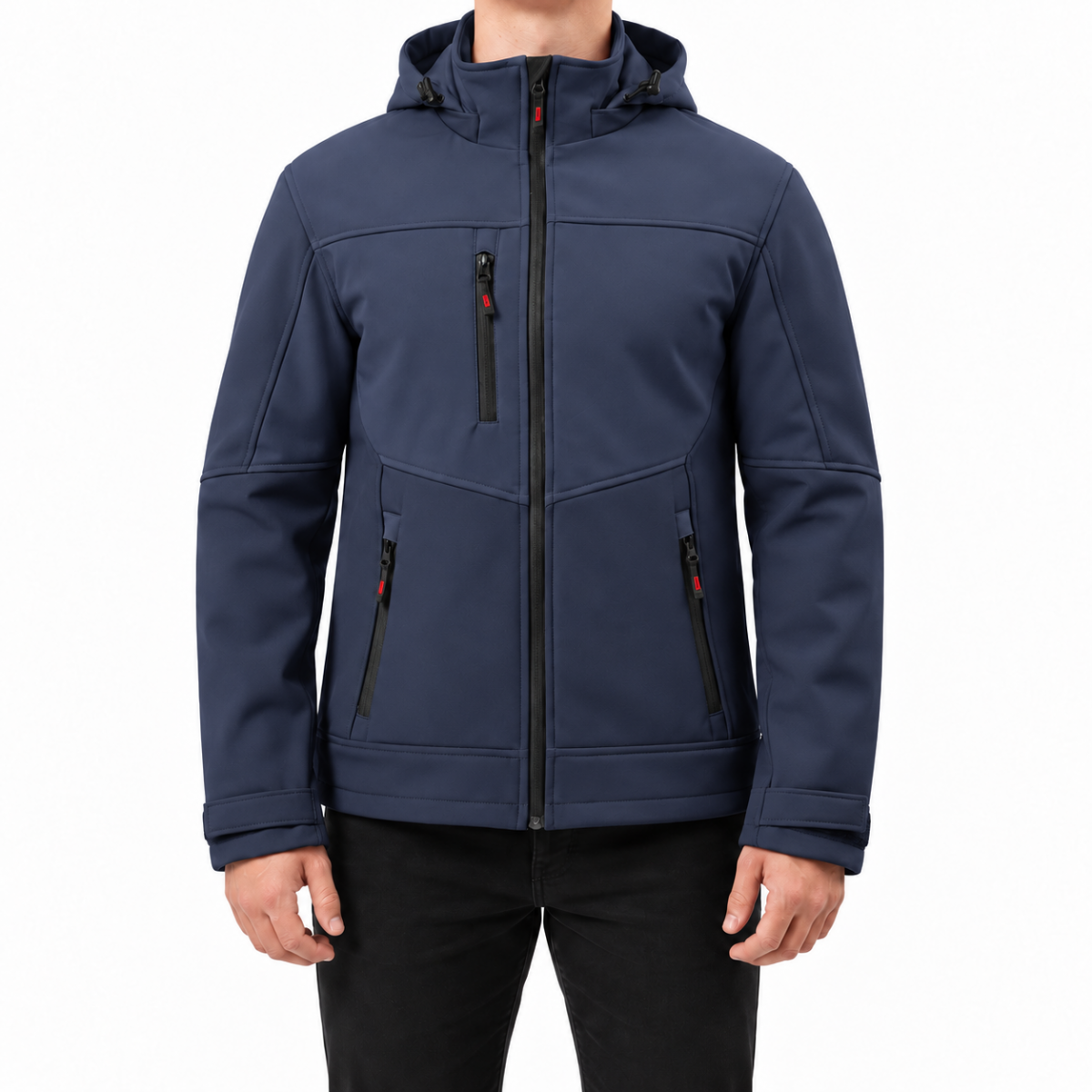 Softshell Mont Kapüşonlu / Lacivert - Toptan İş Kıyafeti