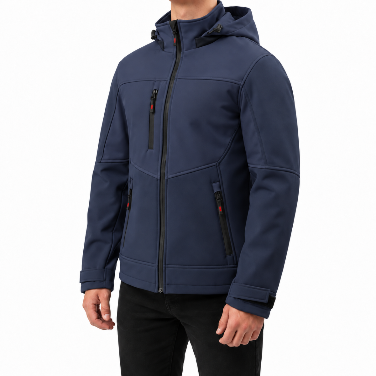 Softshell Mont Kapüşonlu / Lacivert - Toptan İş Kıyafeti