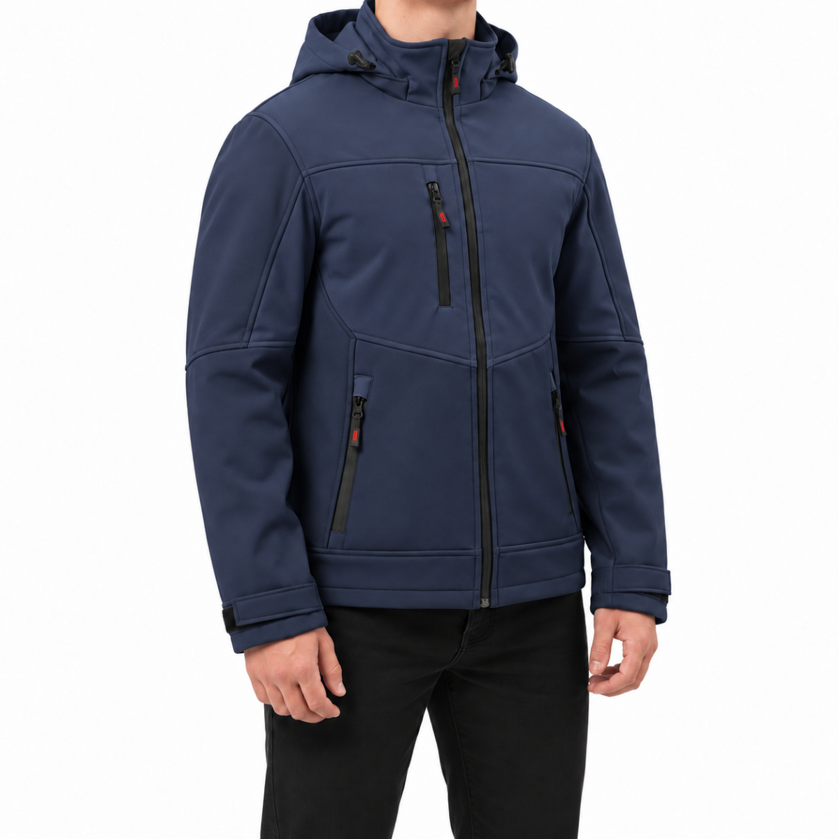 Softshell Mont Kapüşonlu / Lacivert - Toptan İş Kıyafeti