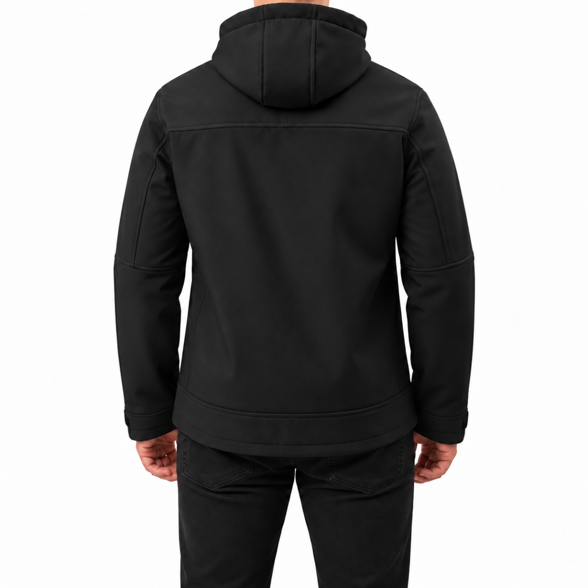 Softshell Mont Kapüşonlu / Siyah - Toptan İş Kıyafeti