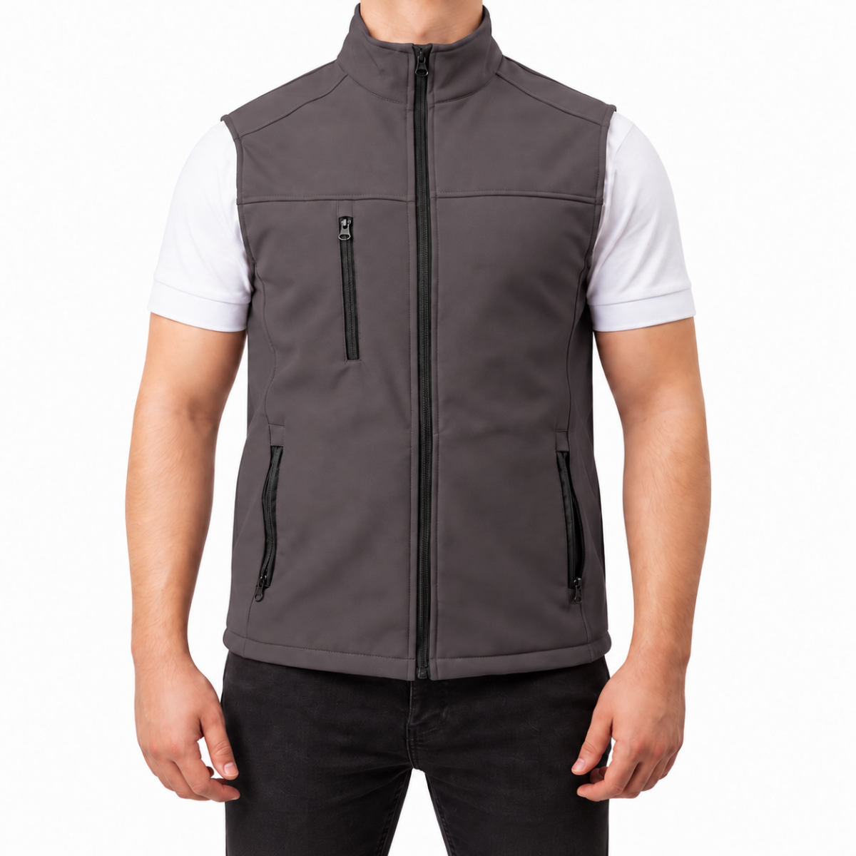 Softshell Yelek Gri - Numune