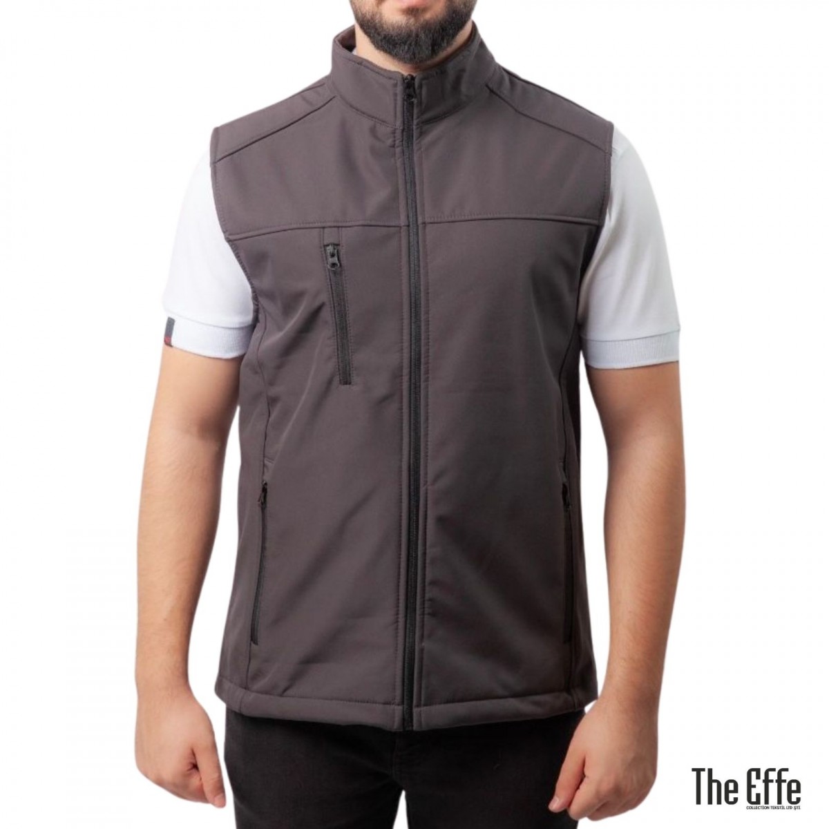 Softshell Yelek / Gri - Toptan İş Kıyafeti Softshell Yelek / Gri - Toptan İş Kıyafeti