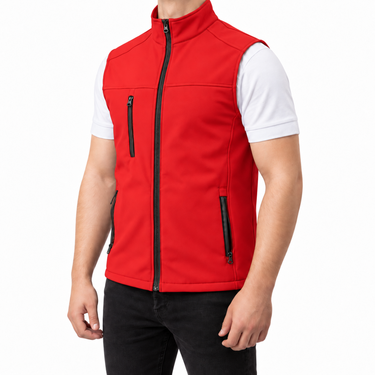 Softshell Yelek Kırmızı - Numune
