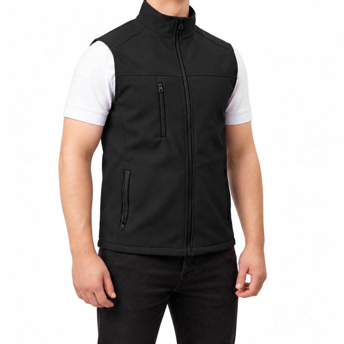 Softshell Yelek Siyah - Numune