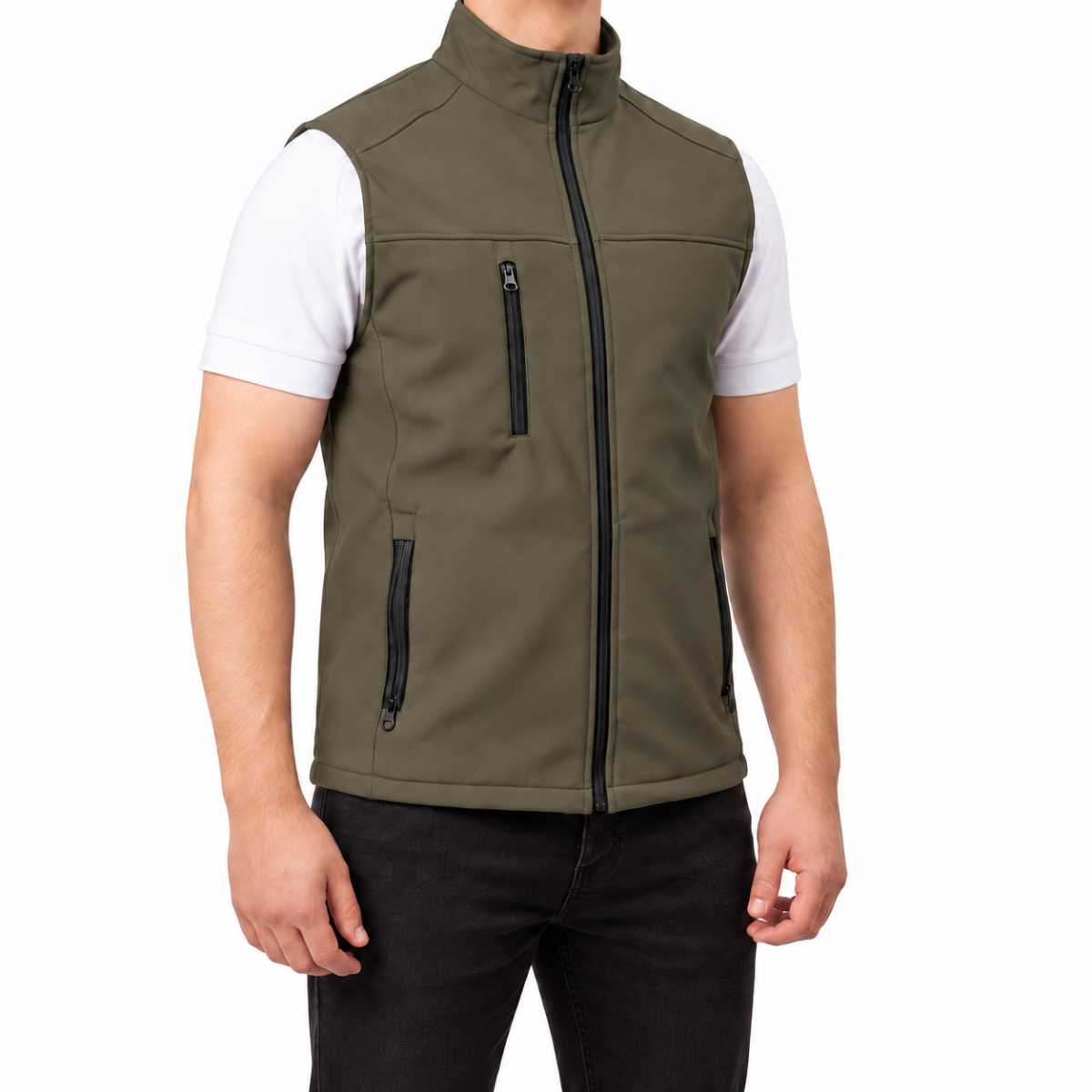 Softshell Yelek Yeşil - Numune