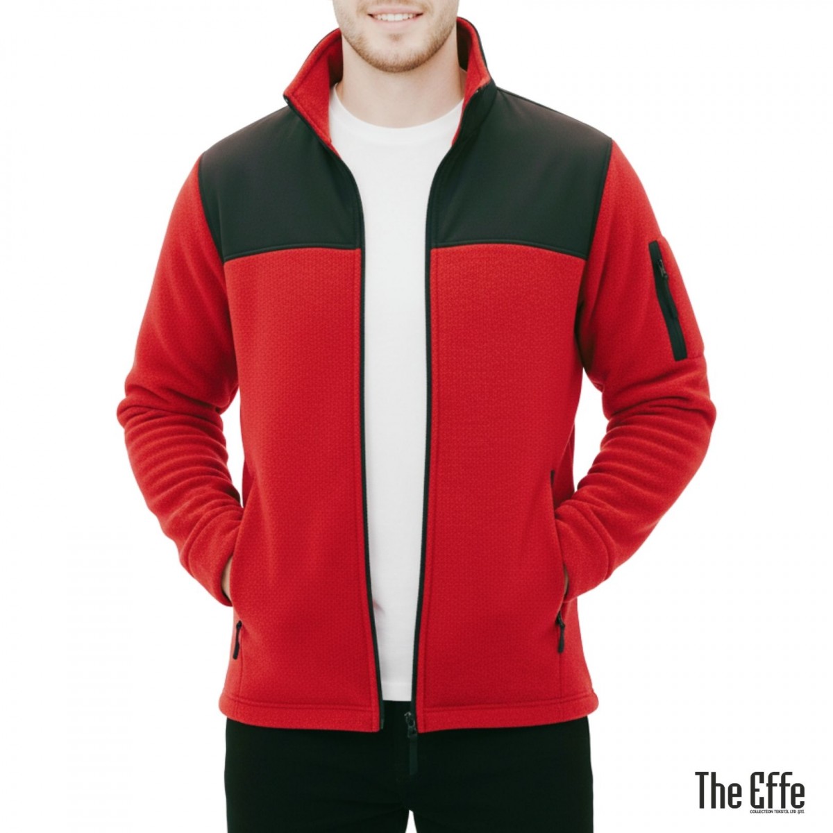 Softshelli Polar Mont 3 Cepli / Kırmızı - İş Kıyafeti- Numune Softshelli Polar Mont 3 Cepli / Kırmızı - İş Kıyafeti- Numune