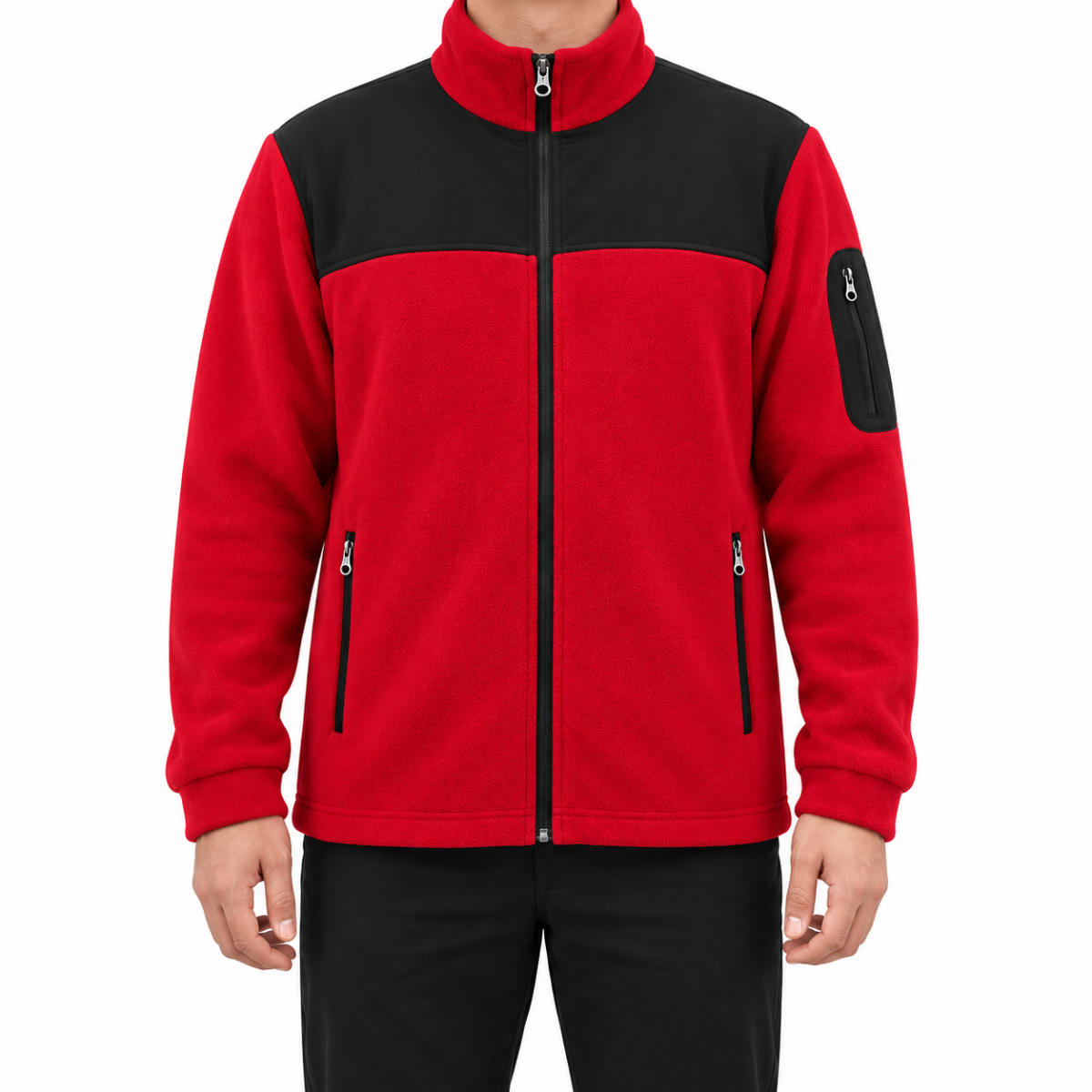 Softshelli Polar Mont 3 Cepli / Kırmızı - Toptan İş Kıyafeti