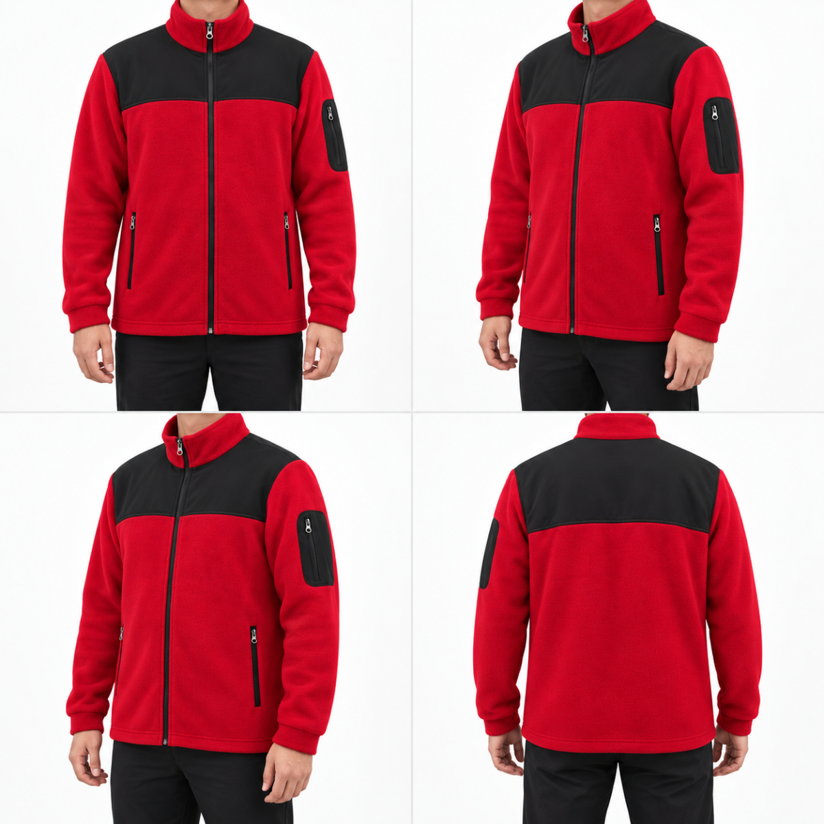 Softshelli Polar Mont 3 Cepli / Kırmızı - Toptan İş Kıyafeti Softshelli Polar Mont 3 Cepli / Kırmızı - Toptan İş Kıyafeti