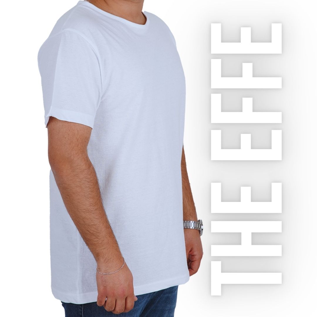 The Effe Basic (Promosyon) - Sıfır Yaka T-shirt Beyaz