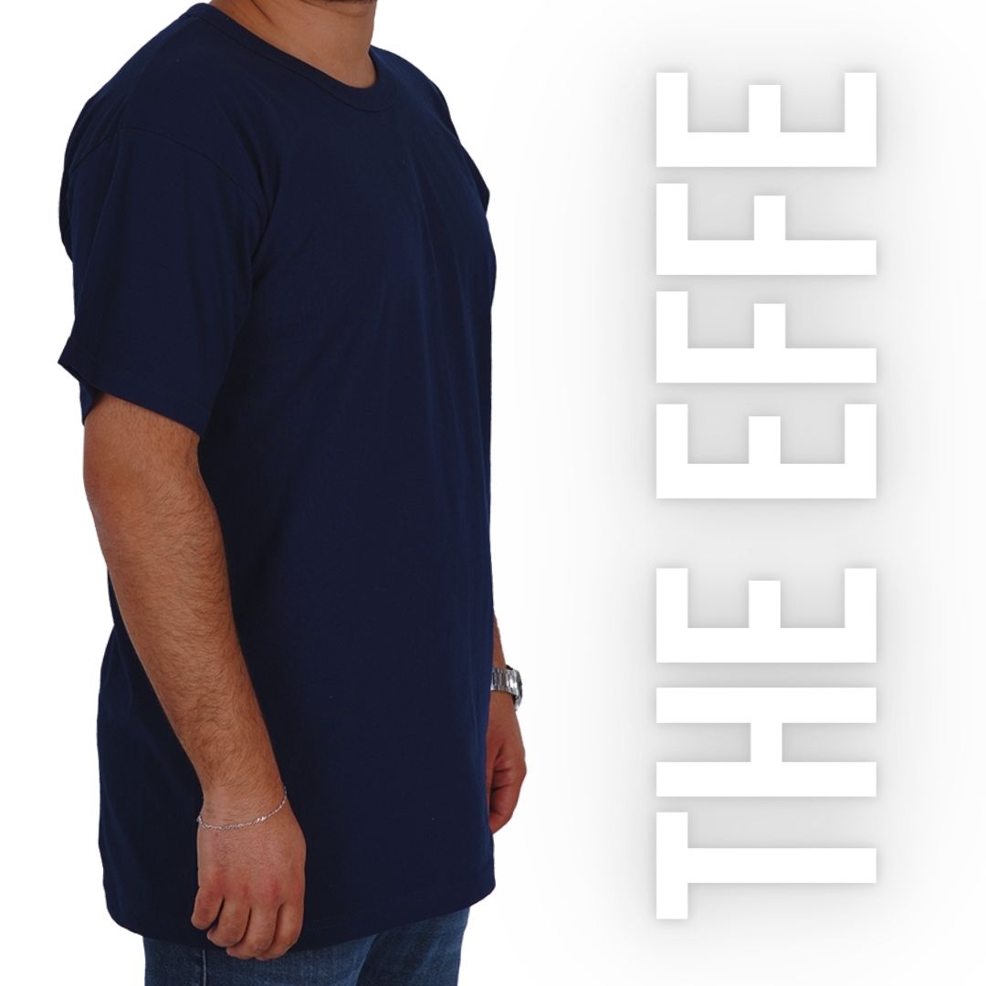 The Effe Basic (Promosyon) - Sıfır Yaka T-shirt Lacivert