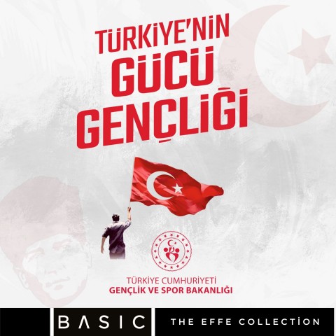 19 Mayıs ''Türkiyenin Gücü Gençliği '' Polo Yaka Tişört